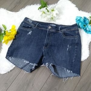 2/$24 Lee Riders Cut Off Distressed Jean Shorts